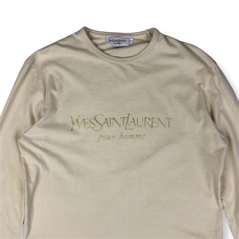 long sleeve ysl marine|Saint Laurent Long Sleeve T.